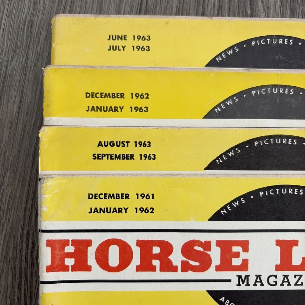 60s ViNTAGE Horse Lover's Magazine LOT of4 News/Pictures/Stories 1960s Wild West